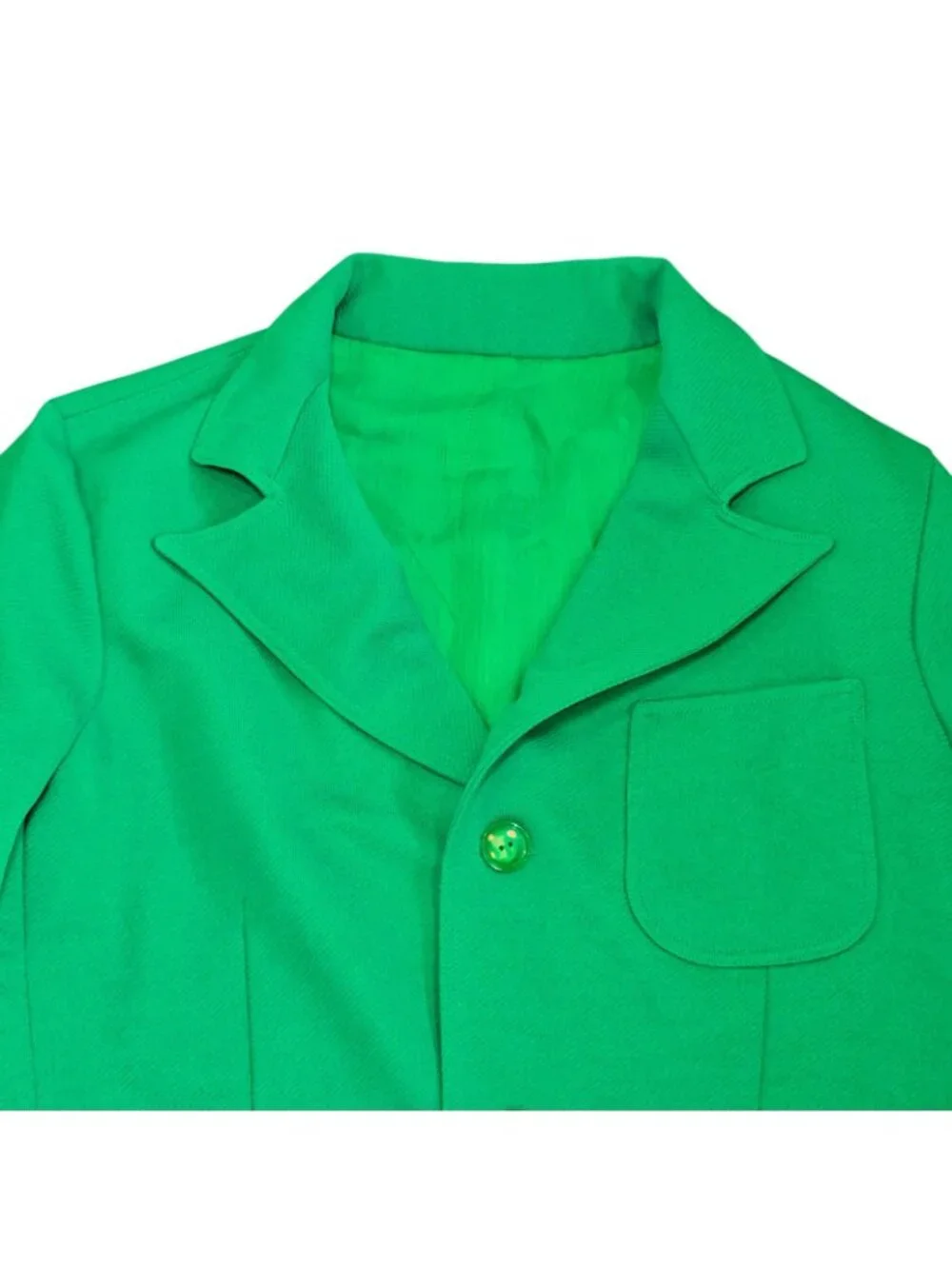 70s Mens Green Sports Jacket Blazer Sz XS 34 VTG Retro‎ Polyester Cosplay